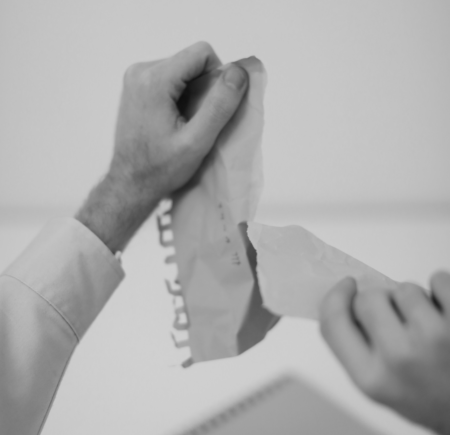 Scheuren papier