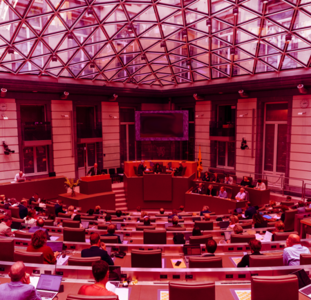 Vlaams parlement rood